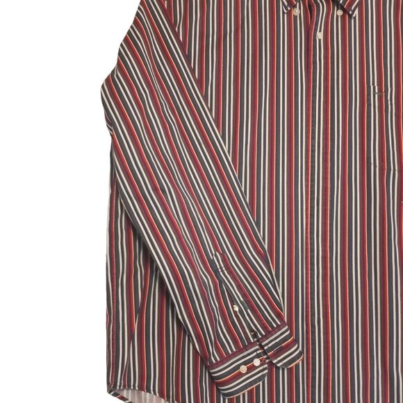 Tommy Hilfiger Vintage 1990's  Men's XXL Striped Button Down Long Sleeve Shirt - Picture 8 of 13